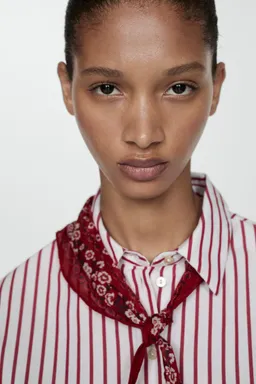 Camisa corta rayas de Mango en Camisas para argentina