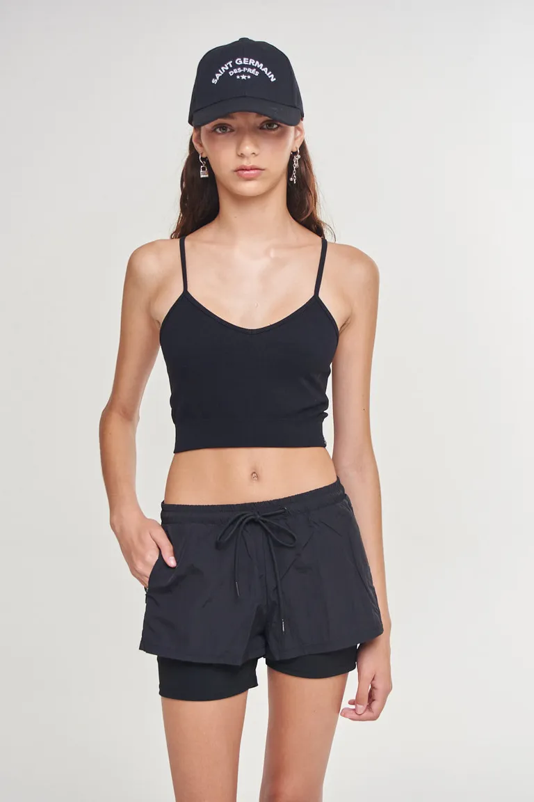 Shorts deportivos de tiro medio con textura rústica y tela liviana de 47 Street en Shorts para argentina