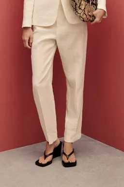Pantalón traje lino de Mango en Pantalones para argentina