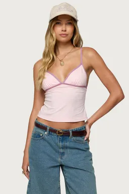 Musculosa leona con contraste de Edikted en Tops para argentina