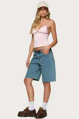 Musculosa leona con contraste de Edikted en Tops para argentina