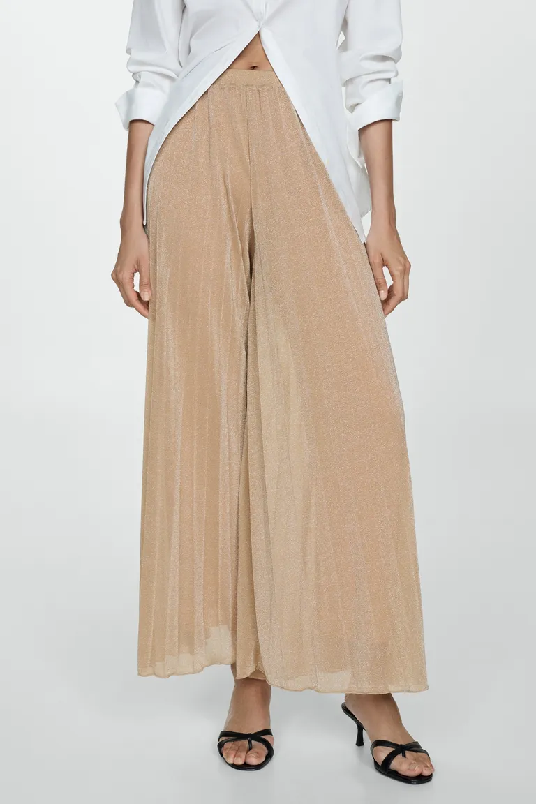 Pantalón palazzo lúrex de Mango en Pantalones para argentina
