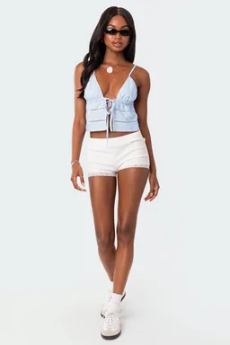 Musculosa algodón nudo candy de Edikted en Tops para argentina