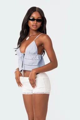 Musculosa algodón nudo candy de Edikted en Tops para argentina