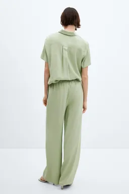 Pantalón wideleg elástico de Mango en Pantalones para argentina