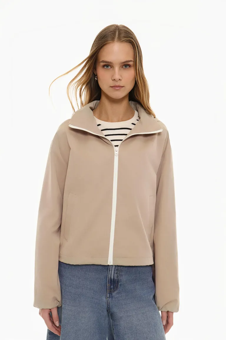 Campera cropped con capucha de Lefties en Chaquetas para argentina