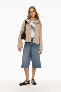 Campera cropped con capucha de Lefties en Chaquetas para argentina