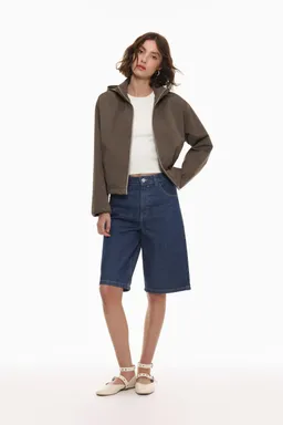 Campera cropped con capucha de Lefties en Chaquetas para argentina