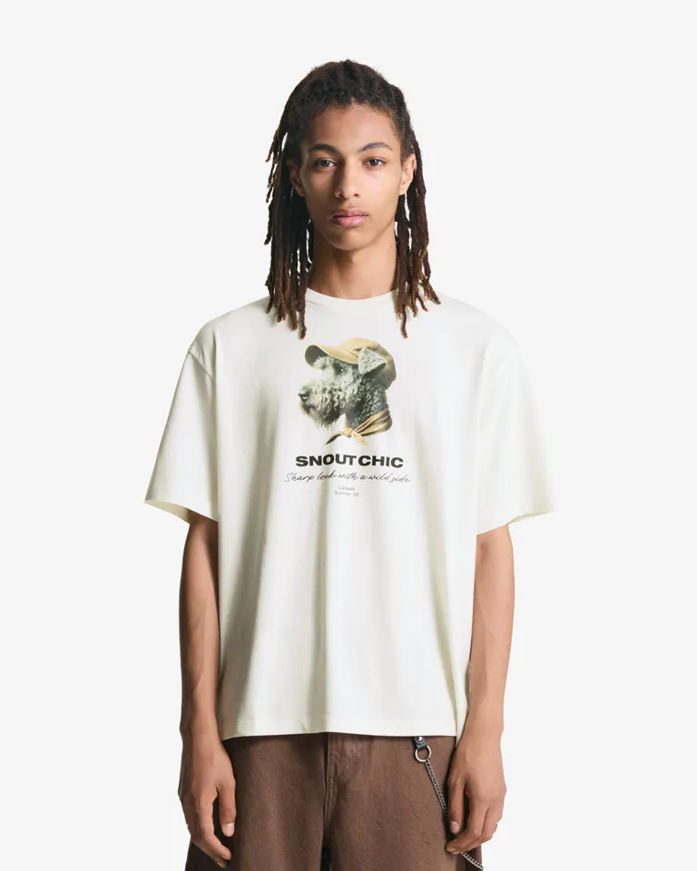 Remera manga corta estampada de Bershka en Remeras y Polos para argentina