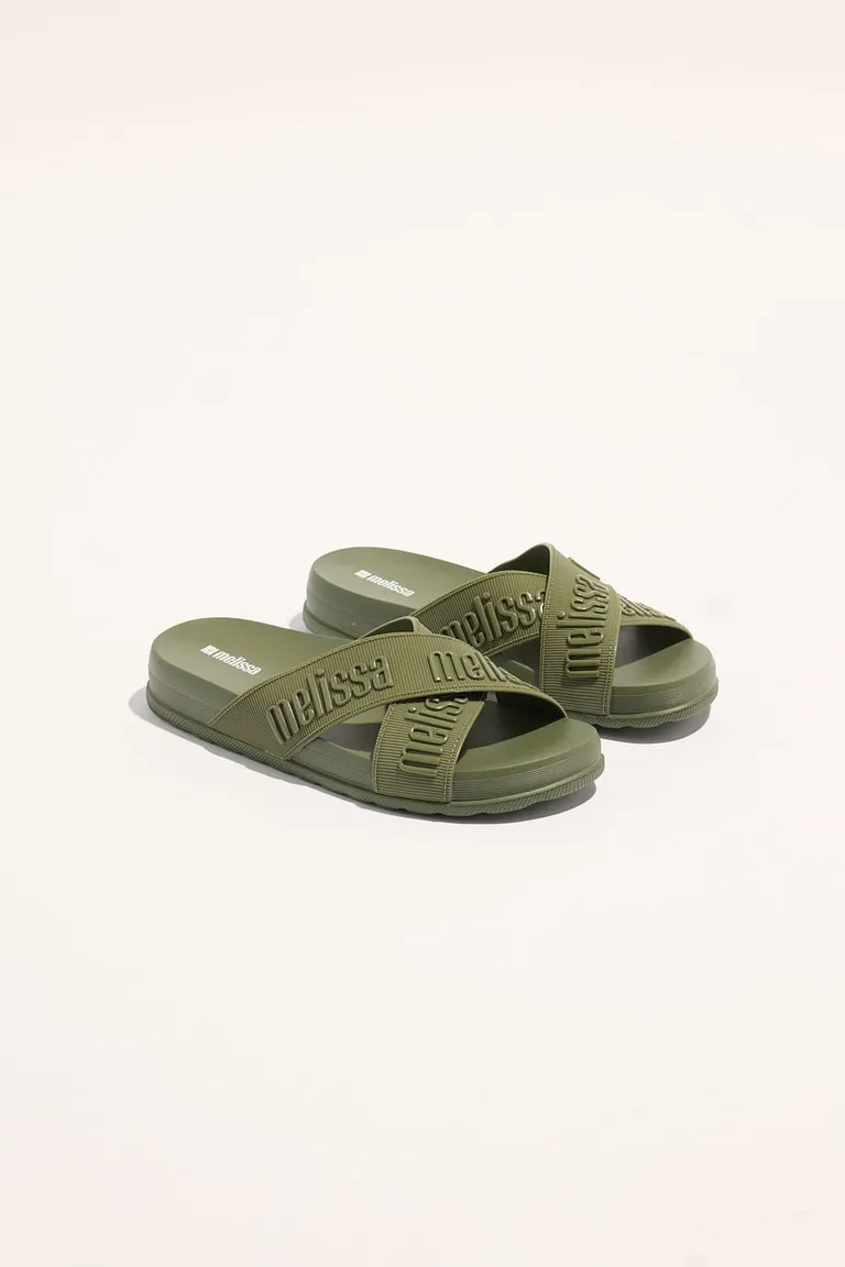 Sandalias cruzadas melissa cozy lover ii en color verde de Portsaid en Sandalias para argentina