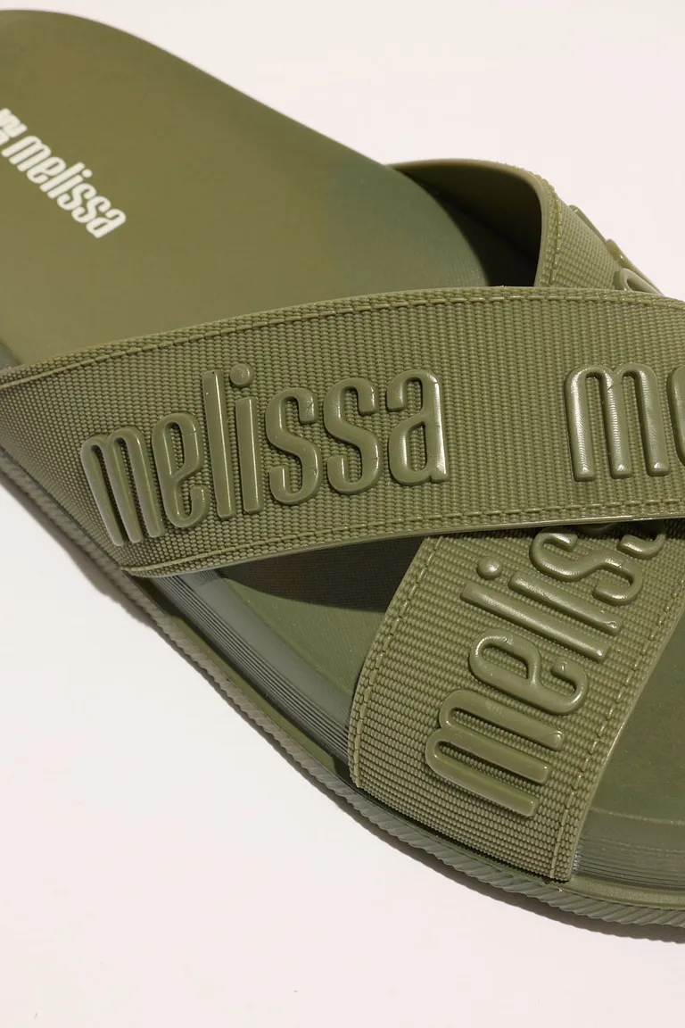 Sandalias cruzadas melissa cozy lover ii en color verde de Portsaid en Sandalias para argentina