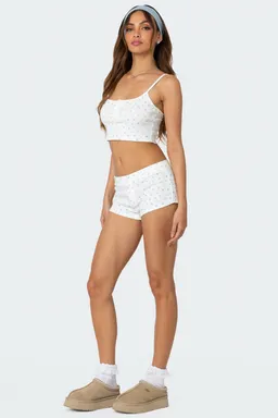 Musculosa corta very berry de Edikted en Tops para argentina