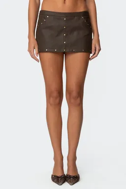 Mini faldashort cuero stormi de Edikted en Shorts para argentina