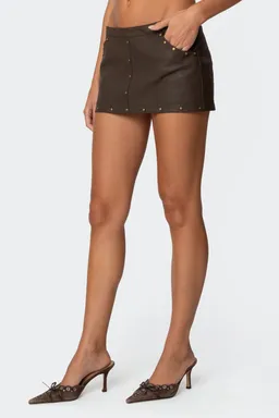 Mini faldashort cuero stormi de Edikted en Shorts para argentina