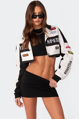 Chaqueta corta parcheada lenni de Edikted en Chaquetas para argentina