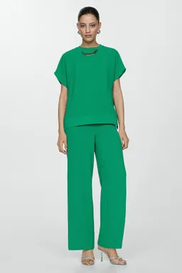 Pantalón fluido wideleg de Mango en Pantalones para argentina