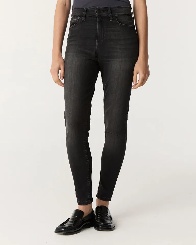 Pantalón chupín de tiro alto con diseño de cinco bolsillos y largo hasta el tobillo de Furzai en Pantalones para argentina