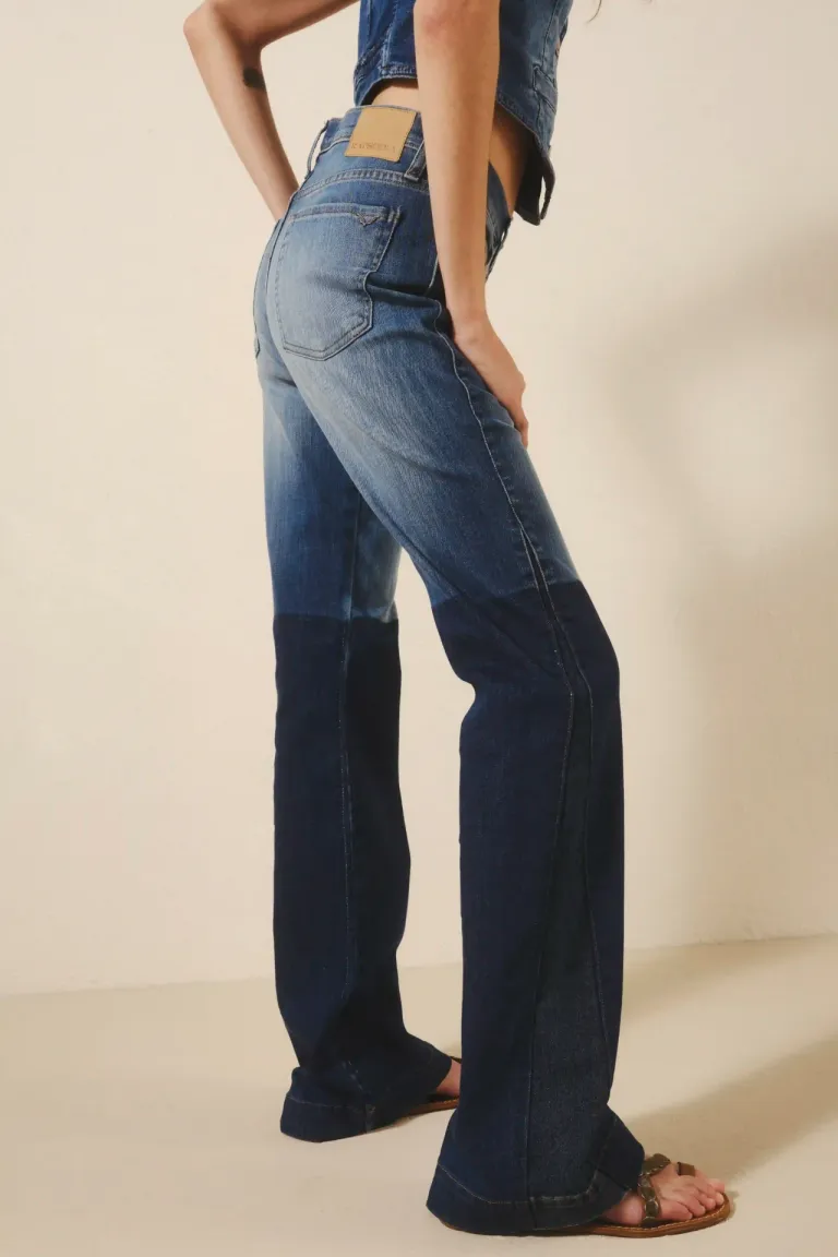 Pantalones vaqueros de tiro medio y corte amplio con diseño boho de Rapsodia en Pantalones para argentina