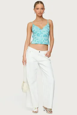 Top lentejuelas floral pia de Edikted en Tops para argentina
