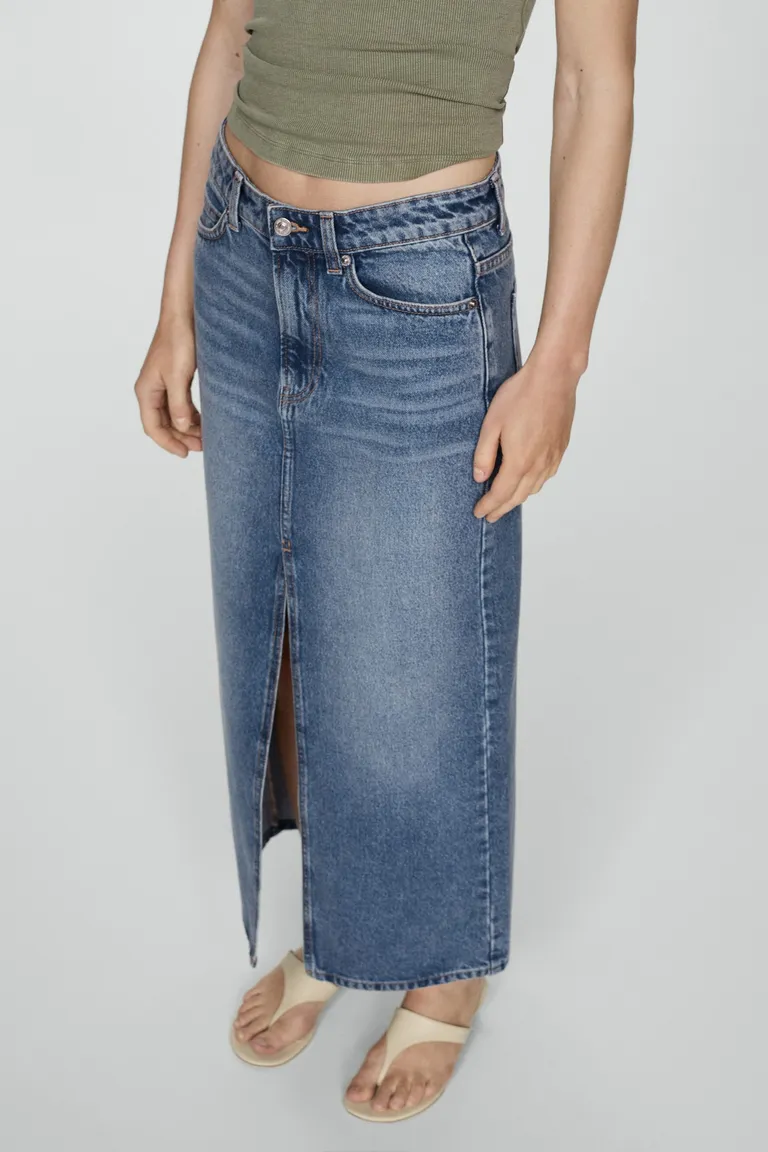 Falda larga denim de Mango en Faldas para argentina