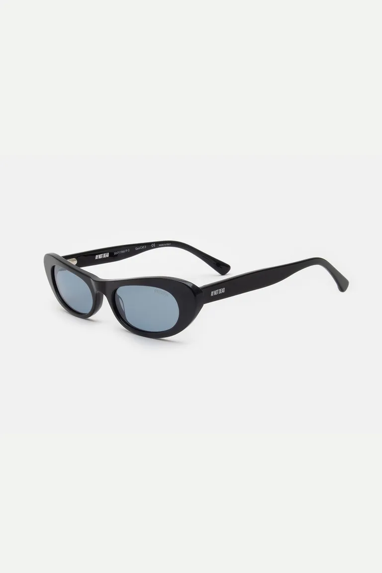 Gafas de sol negras de acetato premium con lentes polarizadas y diseño ajustable de Ay Not Dead en Anteojos para argentina