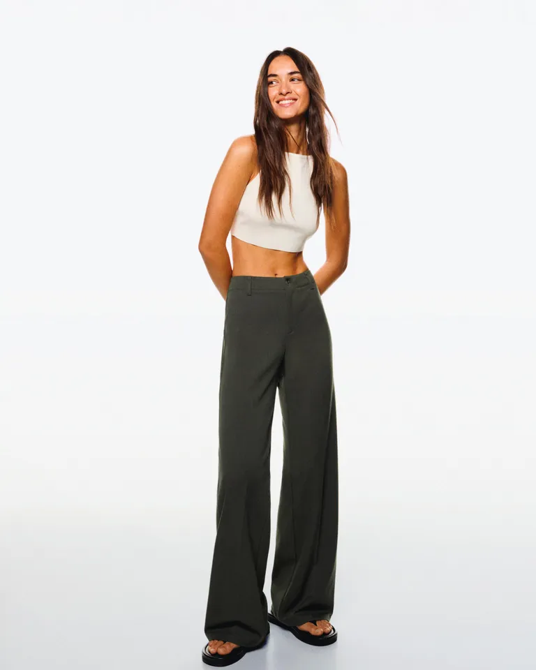 Pantalón wide leg de Bershka en Pantalones para argentina