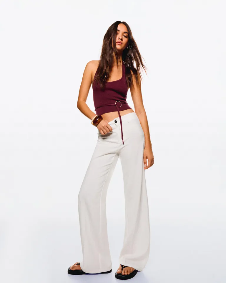 Pantalón wide leg de Bershka en Pantalones para argentina
