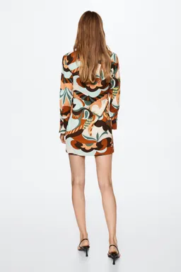 Vestido cruzado estampado de Mango en Vestidos para argentina