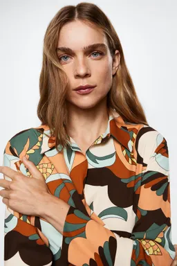 Vestido cruzado estampado de Mango en Vestidos para argentina