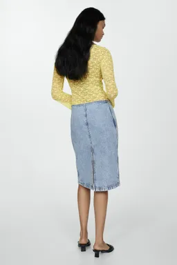 Falda vaquera midi cinturón de Mango en Faldas para argentina