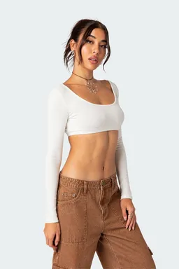 Crop top sydney acanalado de Edikted en Tops para argentina