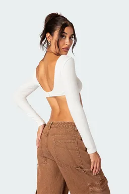 Crop top sydney acanalado de Edikted en Tops para argentina