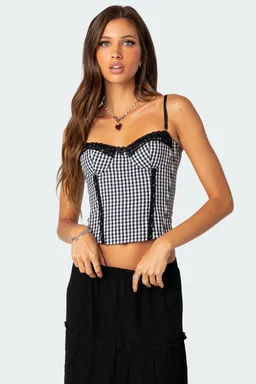 Corset con copa cordones de Edikted en Tops para argentina