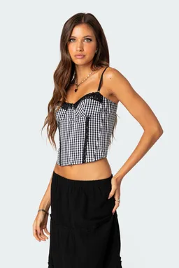 Corset con copa cordones de Edikted en Tops para argentina