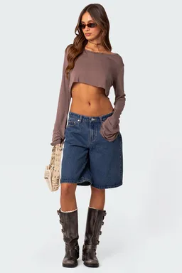 Crop top transparente crudo de Edikted en Tops para argentina