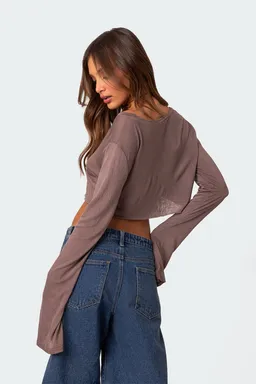 Crop top transparente crudo de Edikted en Tops para argentina