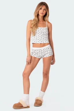 Micro shorts waffle pamper de Edikted en Shorts para argentina