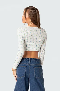 Top calado dos piezas shrug de Edikted en Tops para argentina