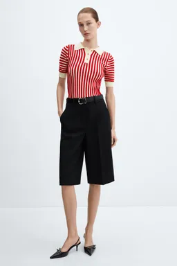 Jersey rayas cuello polo de Mango en Camisas para argentina
