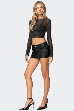 Top marly transparente lentejuelas de Edikted en Tops para argentina