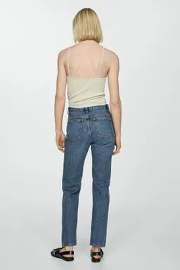 Jeans rectos tiro medio de Mango en Pantalones para argentina