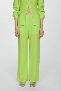 Pantalón recto lyocell de Mango en Pantalones para argentina