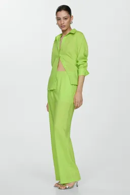 Pantalón recto lyocell de Mango en Pantalones para argentina