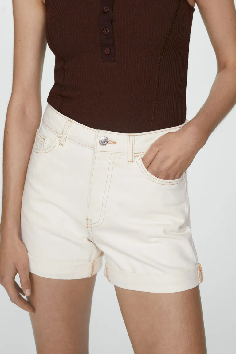 Shorts jean tiro alto de Mango en Shorts para argentina