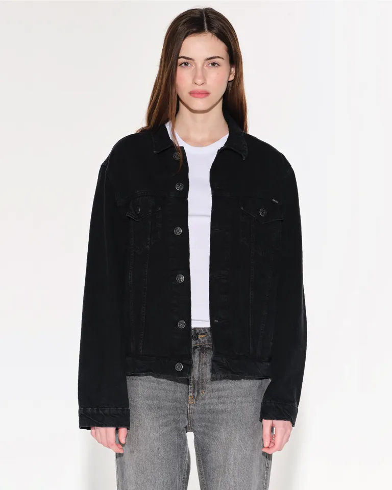 Chaqueta negra de corte recto y estilo casual para mujer de Ay Not Dead en Chaquetas para argentina