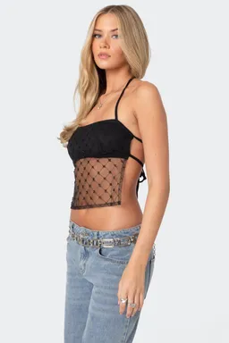 Top transparente sin espalda de Edikted en Tops para argentina