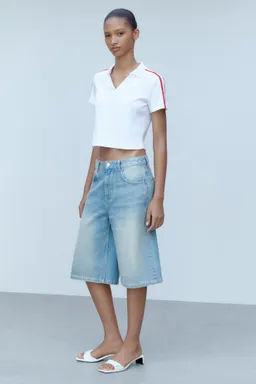 Polo algodón rayas contraste de Mango en Remeras para argentina