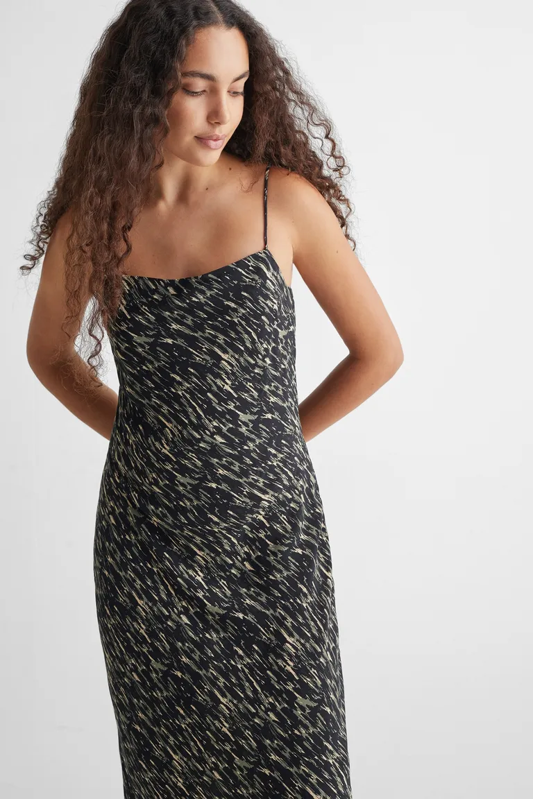 Vestido estampado midi animal de Mango Teen en Vestidos para argentina