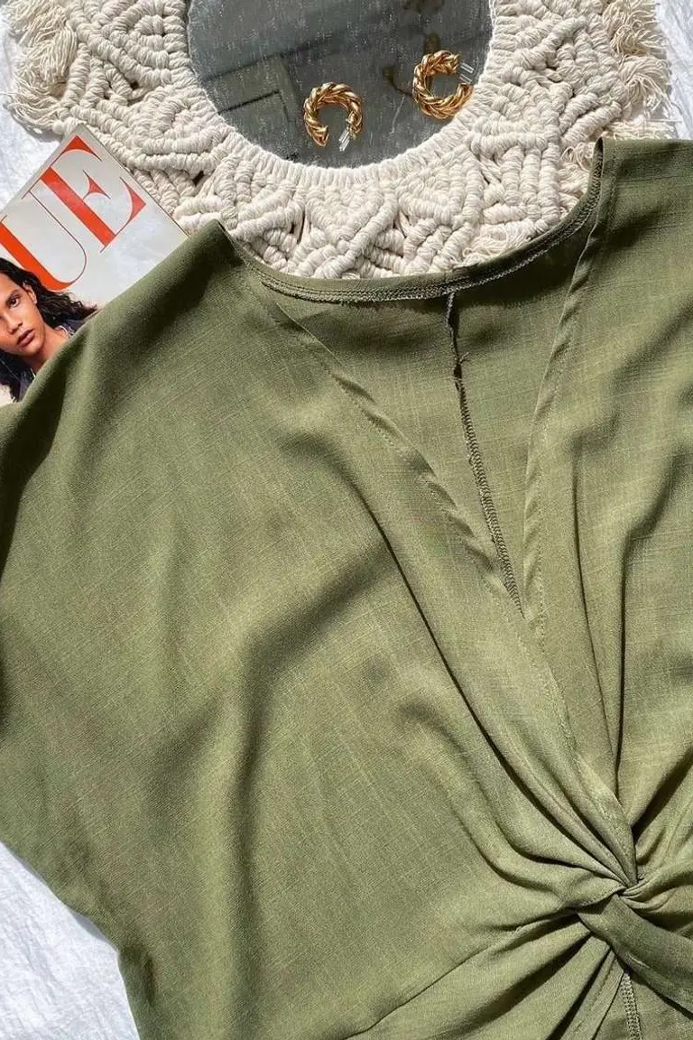 Blusa Cruzada Lino de Hesed en Blusas para argentina