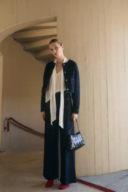 Jean wideleg bolsillos rinse de Mango en Pantalones para argentina